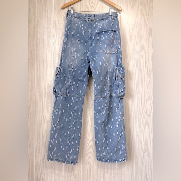 Micas Distress Jeans Size L NWT - Picture 4 of 4